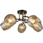 Люстра Hiper H209-5 потолоч. черный/золотистый