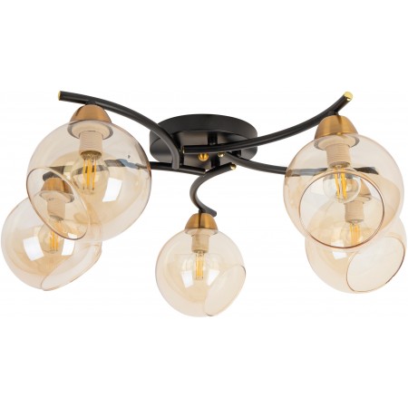 Люстра Hiper Indira H182-5 потолоч. черный Люстра Hiper Indira H182-5 потолоч. черный