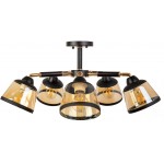 Люстра Hiper Lokko H199-5 потолоч. золотистый/черный