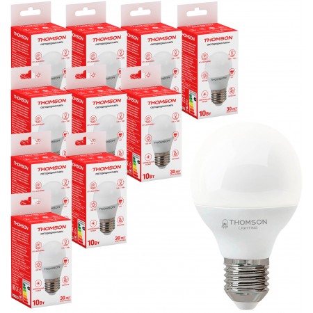 Лампа светодиодная Thomson TH-B2042 10Вт цок.:E27 шар 220B св.свеч.бел.нейт. Globe (упак.:10шт) (TH-B2042-10) Лампа светодиодная Thomson TH-B2042 10Вт цок.:E27 шар 220B св.свеч.бел.нейт. Globe (упак.:10шт) (TH-B2042-10)
