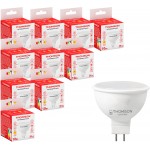 Лампа светодиодная Thomson TH-B2049 10Вт цок.:GU5.3 рефлек. 220B св.свеч.бел.теп. MR16 (упак.:10шт) (TH-B2049-10)