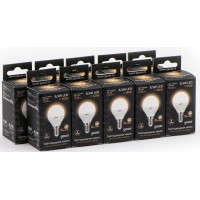 Лампа светодиодная Gauss 105101107 6.5Вт цок.:E14 шар 220B 3000K св.свеч.бел.теп. (упак.:10шт) Лампа светодиодная Gauss 105101107 6.5Вт цок.:E14 шар 220B 3000K св.свеч.бел.теп. (упак.:10шт)