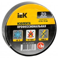 Изолента IEK UIZ-20-10-K02 ш.19мм 20м черный