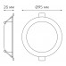 Светильник Gauss Elementary Downlight 5Вт 4000K белый круглый (9100420205)