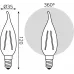 Лампа филам. Gauss Filament 11Вт цок.:E14 свеча 220B св.свеч.бел.теп. CF35 (упак.:10шт) (104801111)