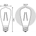 Лампа филам. Gauss Filament ST64 8Вт цок.:E27 эдисон 220B св.свеч.бел.теп. (упак.:10шт) (157802008)