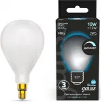 Лампа светодиодная Gauss Filament 179202210-D 10Вт цок.:E27 груша 220B св.свеч.бел.нейт. (упак.:10шт)