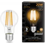 Лампа светодиодная Gauss Filament 102902120 20Вт цок.:E27 груша 220B св.свеч.бел.теп. (упак.:10шт) Лампа светодиодная Gauss Filament 102902120 20Вт цок.:E27 груша 220B св.свеч.бел.теп. (упак.:10шт)