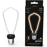 Лампа светодиодная Gauss Filament 1005802104 4Вт цок.:E27 трубка 220B св.свеч.бел.теп. (упак.:10шт) Лампа светодиодная Gauss Filament 1005802104 4Вт цок.:E27 трубка 220B св.свеч.бел.теп. (упак.:10шт)