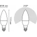 Лампа светодиодная Gauss 103101307-D 7Вт цок.:E14 свеча 150B св.свеч.бел.хол. (упак.:10шт)