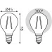 Лампа филам. Gauss Filament 12Вт цок.:E14 шар св.свеч.бел.нейт. (упак.:10шт) (52122)