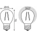 Лампа филам. Gauss Filament 12Вт цок.:E27 шар св.свеч.бел.нейт. (упак.:10шт) (52222)