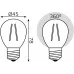 Лампа филам. Gauss Filament 13Вт цок.:E27 шар св.свеч.бел.теп. (упак.:10шт) (105802113)