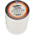 Изолента Kranz KR-09-2201 ш.19мм 25м белый