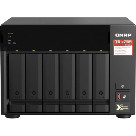 Сетевое хранилище NAS Qnap TS-673A-8G 6-bay настольный Ryzen V1500B