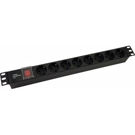 Блок распределения питания NTSS NTSS-PDU-DA1016 гор.размещ. 8xSchuko базовые 10A C14