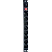 Блок распределения питания NTSS NTSS-PDU-DA2030 гор.размещ. 8xSchuko базовые 16A клеммная колодка Блок распределения питания NTSS NTSS-PDU-DA2030 гор.размещ. 8xSchuko базовые 16A клеммная колодка