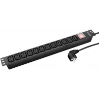 Блок распределения питания NTSS NTSS-PDU-DA2039 гор.размещ. 12xC13 базовые 16A Schuko 2м