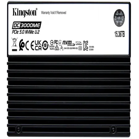 Накопитель SSD Kingston PCIe 5.0 x4 15.36TB SEDC3000ME/15T3 SEDC3000ME 2.5" 1 DWPD