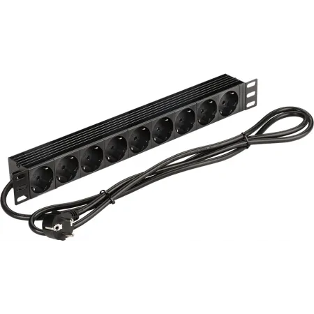 Блок распределения питания Lanmaster NM-PD16A-9XSH-2.0 гор.размещ. 9xSchuko базовые 16A Schuko 2м Блок распределения питания Lanmaster NM-PD16A-9XSH-2.0 гор.размещ. 9xSchuko базовые 16A Schuko 2м