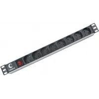 Блок распределения питания Cabeus PDU-8P гор.размещ. 8xSchuko 10A C14