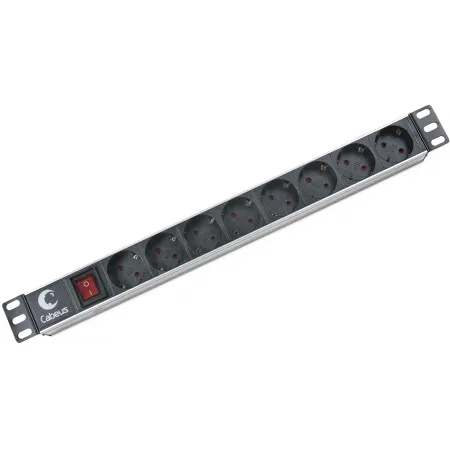 Блок распределения питания Cabeus PDU-8P гор.размещ. 8xSchuko 10A C14 Блок распределения питания Cabeus PDU-8P гор.размещ. 8xSchuko 10A C14