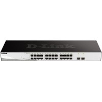 Коммутатор D-Link DGS-1210-26/F (L2) 24x1Гбит/с 2SFP управляемый
