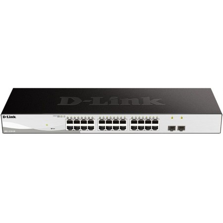 Коммутатор D-Link DGS-1210-26/F (L2) 24x1Гбит/с 2SFP управляемый