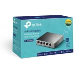 Коммутатор TP-Link TL-SG1005P (L2) 5x1Гбит/с 4PoE+ 65W неуправляемый