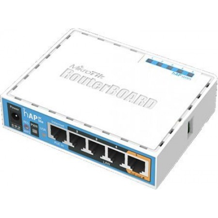 Роутер беспроводной MikroTik hAP ac lite (RB952UI-5AC2ND) AC750 10/100BASE-TX белый