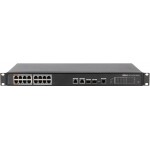 Коммутатор Dahua DH-PFS4218-16ET-240 16x100Мбит/с 2x1Гбит/с 16PoE 240W управляемый
