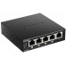 Коммутатор D-Link DES-1005P/B1A 5x100Мбит/с 4PoE 60W неуправляемый