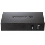 Коммутатор D-Link DGS-1005P/A1A 5x1Гбит/с 4PoE 60W неуправляемый