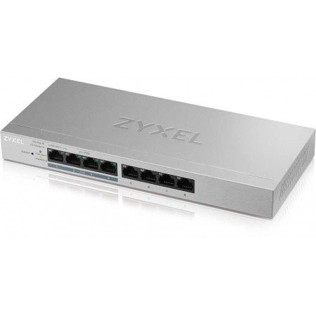 Коммутатор Zyxel GS1200-8HPV2-EU0101F (L2) 8x1Гбит/с 4PoE+ 60W управляемый