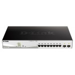 Коммутатор D-Link DGS-1210-10MP/F1A 8x1Гбит/с 2SFP 8PoE 130W настраиваемый
