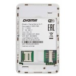 Модем 3G/4G Digma Mobile Wi-Fi DMW1969 micro USB Wi-Fi Firewall +Router внешний белый