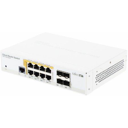 Коммутатор MikroTik CRS112-8P-4S-IN 8x1Гбит/с 4SFP 8PoE+ управляемый
