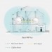 Бесшовный Mesh роутер TP-Link Deco M9 Plus (DECO M9 PLUS(2-PACK)) AC2200 10/100/1000BASE-TX белый (упак.:2шт)