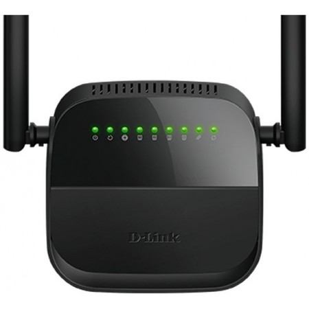 Роутер беспроводной D-Link DSL-2750U/R1A ADSL черный