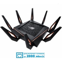 Роутер беспроводной Asus GT-AX11000 AX11000 10/100/1000BASE-TX/4G ready черный
