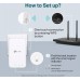Повторитель беспроводного сигнала TP-Link RE300 AC1200 Wi-Fi белый