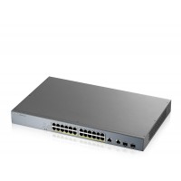 Коммутатор Zyxel GS1350-26HP-EU0101F (L2) 24x1Гбит/с 2xКомбо(1000BASE-T/SFP) 24PoE+ 375W управляемый
