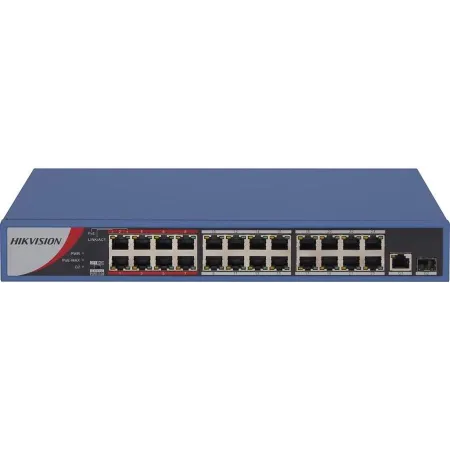 Коммутатор Hikvision DS-3E0326P-E/M(B) (L2) 25x100Мбит/с 1SFP 24PoE 230W неуправляемый