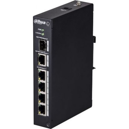 Коммутатор Dahua DH-PFS3106-4T 4x100Мбит/с 1x1Гбит/с 1xКомбо(1000BASE-T/SFP) неуправляемый