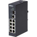 Коммутатор Dahua DH-PFS3110-8T 8x100Мбит/с 1x1Гбит/с 1xКомбо(1000BASE-T/SFP) неуправляемый