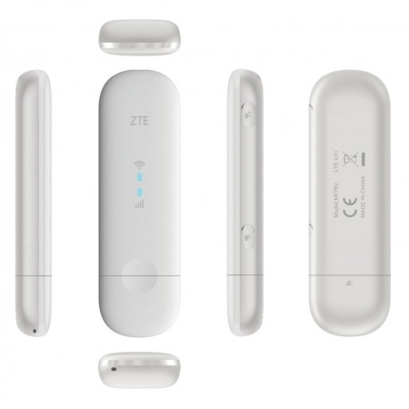 Модем 2G/3G/4G ZTE MF79N USB Wi-Fi Firewall +Router внешний белый