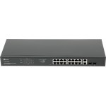 Коммутатор TP-Link TL-SG1218MPE (L2) 18x1Гбит/с 2xКомбо(1000BASE-T/SFP) 16PoE+ 192W управляемый