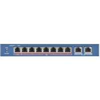Коммутатор Hikvision DS-3E0310HP-E 8x100Мбит/с 2x1Гбит/с 7PoE+ 1PoE++ 110W неуправляемый