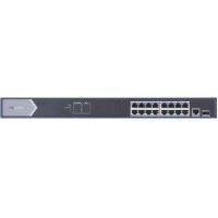 Коммутатор Hikvision DS-3E0518P-E 17x1Гбит/с 1SFP 16PoE+ 230W неуправляемый