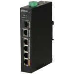 Коммутатор Dahua DH-PFS3106-4ET-60 (L2) 4x100Мбит/с 1x1Гбит/с 1SFP 3PoE+ 1PoE++ 60W неуправляемый